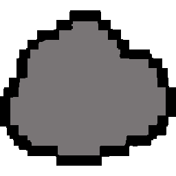 a grey rock